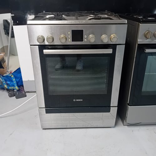 Bosch Inox Digitális Kijelzős Kombinált Tűzhely 60cm széles